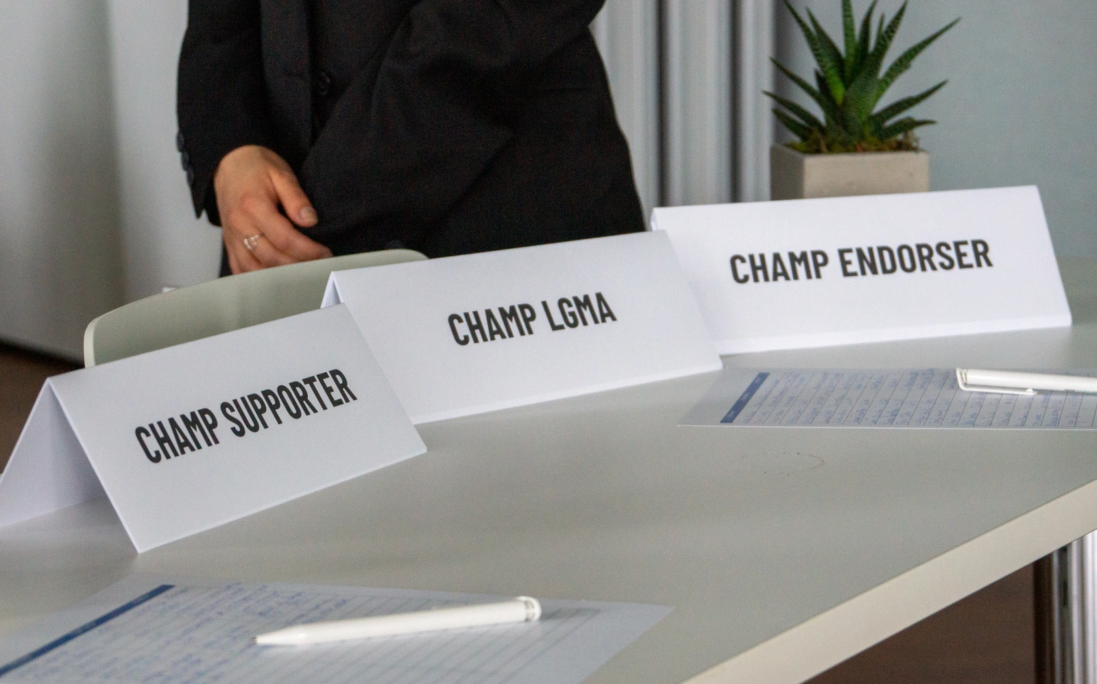 CHAMP placards